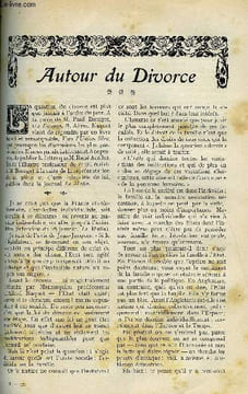 LE MONDE MODERNE TOME 27 - AUTOUR DU DIVORCE. ACOLLAS RENE