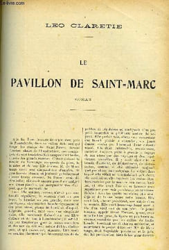 LE MONDE MODERNE - SUPPLEMENT CONSACRE AU ROMAN CONTEMPORAIN N°2 - LE PAVILLON DE SAINT-MARC. CLARETIE LEO