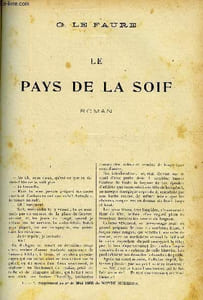 LE MONDE MODERNE - SUPPLEMENT CONSACRE AU ROMAN CONTEMPORAIN N°2 - LE PAYS DE LA SOIF