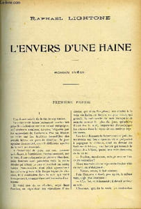 LE MONDE MODERNE - SUPPLEMENT CONSACRE AU ROMAN CONTEMPORAIN N°3 - L'ENVERS D'UNE HAINE