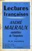 LECTURES FRANCAISES N° 17 - ANDRE MALRAUX, CONDOTTIERE DE L'IMPOSTURE PAR P.-A. COUSTEAU, LES LISTES NOIRES, REMOUS A LA R.T.F., LE NOUVEAU MINISTRE ...