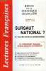 LECTURES FRANCAISES N° 373 - SURSAUT NATIONAL ? (1er TOUR DES ELECTIONS PRESIDENTIELLES), LE PRESIDENT REAGAN FRANC-MACON D'HONNEUR, HABILES ...