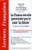 "LECTURES FRANCAISES N° 483-484 - LA FRANCE EST-ELLE GOUVERNEE PAR LE CLUB ""LE SIECLE"" (13 MINISTRES SUR 27 Y SONT AFFILIES !), LA ""TRICHE"" DES ...
