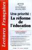 LECTURES FRANCAISES N° 597 - UNE PRIORITE : LA REFORME DE L'EDUCATION, LA MEUTE INFERNALE, L'EQUIPE DE CAMPAGNE DE SEGOLENE ROYAL, MOBILISATION DES ...