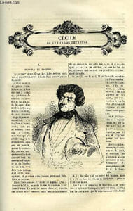 EXTRAIT DE LA REVUE PITTORESQUE, MUSEE LITTERAIRE ILLUSTRE PAR LES PREMIERS ARTISTES TOME 2 - CECILE OU UNE FEMME HEUREUSE, LE BIEN VIENT EN DORMANT, HERNOK LE CORSAIRE