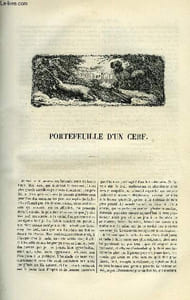 EXTRAIT DE LA REVUE PITTORESQUE, MUSEE LITTERAIRE ILLUSTRE PAR LES PREMIERS ARTISTES TOME 4 - PORTEFEUILLE D'UN CERF, RENCONTRE D'UN PIRATE