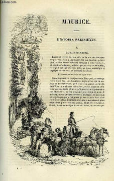 EXTRAIT DE LA REVUE PITTORESQUE, MUSEE LITTERAIRE ILLUSTRE PAR LES PREMIERS ARTISTES TOME 4 - MAURICE - HISTOIRE PARISIENNE. SCRIBE EUGENE