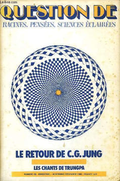 QUESTION DE N° 39 - LE RETOUR DE C.G. JUNG Heureux qui comme Ulysse... par Françoise Bonnardel De la psychologie des profondeurs à une sociologie ...