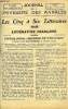 JOURNAL DE L'UNIVERSITE DES ANNALES 8e ANNEE SCOLAIRE N°12 - Littérature française : Victor Hugo : oeuvres de fantaisie, conférence de Jean Richepin, ...