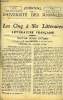 JOURNAL DE L'UNIVERSITE DES ANNALES 8e ANNEE SCOLAIRE N°13 - Littérature française : Victor Hugo intime, conférence de Jean Richepin, histoire : les ...