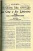 JOURNAL DE L'UNIVERSITE DES ANNALES 8e ANNEE SCOLAIRE N°17 - Les contemporains : Alsace, conférence de Henri Cain, histoire : Paris sous Louis XIII, ...