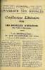 JOURNAL DE L'UNIVERSITE DES ANNALES 9e ANNEE SCOLAIRE N°10 - La marseillaise et les volontaires de 1792, conférence de Jean Richepin, le transfert des ...