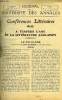 JOURNAL DE L'UNIVERSITE DES ANNALES 10e ANNEE SCOLAIRE N&deg;1 - Sommaire : A Travers l’Ame et la Litt&eacute;rature Anglaises Le Folklore....... Conf&eacute;rence par ...