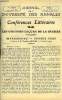 JOURNAL DE L'UNIVERSITE DES ANNALES 10e ANNEE SCOLAIRE N&deg;11 - Les grandes le&ccedil;ons de la guerre : impressions - choses vues, conf&eacute;rence de Maurice ...