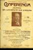 CONFERENCIA 19e ANNEE N°19 - La Touraine, Province Française : IV. L’Esprit Vivant du Pays. A Villandry conférence de M. René BENJAMINLe Théâtre ...