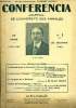 CONFERENCIA 24e ANNEE N&deg;1 - La Soci&eacute;t&eacute; sous le Consulat: Pauline BonaparteConf&eacute;rence de Me HENRI-ROBERT,de l'Acad&eacute;mie fran&ccedil;aise.Le Secret de l'Espagne ...