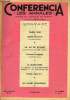 CONFERENCIA 38e ANNEE N&deg;8 - PARIS 1900 par ANDR&Eacute; MAUROIS, de l’Acad&eacute;mie fran&ccedil;aise, LA VIE DE BOH&Egrave;ME LES AMOURS DE MIMI PINSON par MAURICE GAR&Ccedil;ON, de ...
