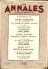 LES ANNALES - CONFERENCIA 57e ANNEE N°1 - JULES ROMAINS de l’Académie Française, LES HOMMES DE BONNE VOLONTÉ •LE LIVRE DU JOUR D’UN MÊME CŒUR ...