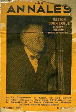 LES ANNALES 52e ANNEE - N° 2516 - La Vie Déconcertante de Rossini, par Lord Derwent Si Hitler attaquait..., Nouvelles Révélations sur la Préparation ...