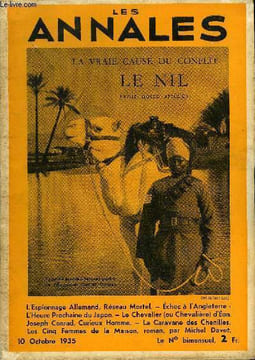LES ANNALES 52e ANNEE - N° 2540 - L'Espionnage Allemand, Réseau Mortel. - Échec à l'Angleterre : L'Heure Prochaine du Japon. - Le Chevalier (ou ...