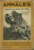 LES ANNALES 56e ANNEE - N° 2638 - L'Armistice du 11 Nov. 1918 sur le Front. - Quand l'Allemagne nous aimait. - Le Vicomte Gort, Gamelin Anglais. - Une ...