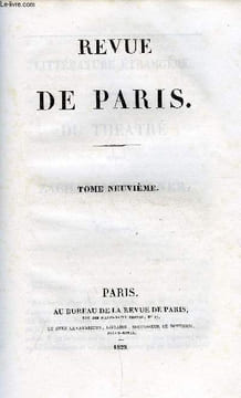 REVUE DE PARIS TOME NEUVIEME - LITTÉRATURE ANCIENNE.Poètes du clergé au siècle de Louis XV. — Yoisenon, Grécourt, Lattaignant, par M. ...
