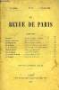 REVUE DE PARIS 3e ANNEE N°19 - H. Taine. .Maurice Paléologue . . K. Waliszewski .H. de Balzac . . .E. - A. Fitz Gerald Edouard Schuré . Fernand Gregh. ...