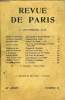 REVUE DE PARIS 45e ANNEE N°21 - La Légende de Koria Morían. — ILeçons d’une CriseNature de Paris. — FinKurt von Schuschniggetl’Archi duc Otto .Propos ...