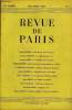 REVUE DE PARIS 54e ANNEE N°11 - Louis MADELIN : Paris sous le premier Empire Charles MORGAN : Le Juge Gaskony. — I Jacques PERRET : A la Fortune des ...