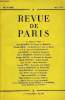 REVUE DE PARIS 58e ANNEE - — Le Comte de FELS —Paul REYNAUD : Un Voyage aux États-Unis Philippe HÉRIAT : La dernière Incarnation de Balzac ? ...