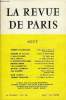 REVUE DE PARIS 64e ANNEE N&deg;8 - ROBERT D’HARCOURT...L’Allemagne en Face de l’Arme atomique HONOR&Eacute; DE BALZAC Lettres de Sach&eacute; (1848) F. MALLET-JORIS..Un ...