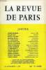 REVUE DE PARIS 67e ANNEE N°1 - ANDRÉ MAUROIS.Lausanne1932 CLAUDE ROY Chamfort MARCEL PELLENC La Réforme fiscale GEORGES NAVEL..Rencontres CL. ...