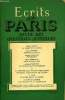 ECRITS DE PARIS - REVUE DES QUESTIONS ACTUELLES - Michel DACIER- Le crime de division. Jacques BAINVILLE-Réflexions. Jean-Louis LAGOR-L’union de ...