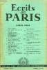 ECRITS DE PARIS - REVUE DES QUESTIONS ACTUELLES N°66 - Michel DACIER : Leur double jeu (suivi de lettres de : l’Amiral AUPHAN, l’Amiral DECOUX et du ...