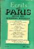 ECRITS DE PARIS - REVUE DES QUESTIONS ACTUELLES N°126 - MICHEL DACIER : LE PARLEMENTARISME BRITANNIQUE . HUBERT LAGARDELLE : HISTOIRE DU PACTE A ...
