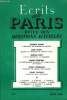 ECRITS DE PARIS - REVUE DES QUESTIONS ACTUELLES N°249 - Jacques ISORNI•L'amnistie de Charles de Gaulle .Jean PLEYBER•Les Travaux et les jours : « On ...