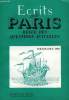 ECRITS DE PARIS - REVUE DES QUESTIONS ACTUELLES N°502 - Robert POULET•La guillotine et le pistolet des Chinois. Georges AUBIN•Avant la prise de la ...