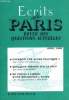 ECRITS DE PARIS - REVUE DES QUESTIONS ACTUELLES N°576 - Gaston DUVERNEUIL•Pourquoi une autre politique ?.Lucien FÉRIEL•Mais si, tout va très bien ...