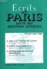 ECRITS DE PARIS - REVUE DES QUESTIONS ACTUELLES N°579 - Gaston DUVERNEUIL•De l’État providence .Georges DILLINGER•1996 à la lumière de Clovis ...