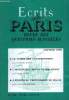 ECRITS DE PARIS - REVUE DES QUESTIONS ACTUELLES N°606 - François MORA•Le temps des catastrophes .Jacky PONS•L’incroyable refus de Mgr Rouet .Jean ...