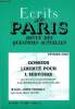 ECRITS DE PARIS - REVUE DES QUESTIONS ACTUELLES N° 684 - Jean-Marie LE PEN•2005, année terrible ..DOCUMENT•La pétition du 12 décembre 2005 :“Liberté ...