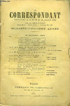 LE CORRESPONDANT TOME 137 N° 745 - I. LA RUSSIE ACTUELLE. — ALEXANDRE III ET LA FAMILLE IMPÉRIALE. — LA COUR. — LE PEUPLE. — BOÏARDS ET MOUJIKS. — ...