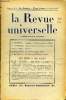 LA REVUE UNIVERSELLE TOME 2 N°7 - A. BRITSCH. Lyautey : le chef de guerre au Maroc.P. LASSERRE. Marcel Proust humoriste et moraliste,Pierre CAMO. ...