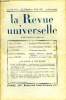 LA REVUE UNIVERSELLE TOME 8 N°22 - Léon DAUDET. Le Stupide XIXe siècle (II). Charles LOISEAU. Les Internationales catholiques.G. LENOTRE. Le Farouche ...