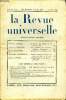 LA REVUE UNIVERSELLE TOME 9 N°3 - Francis JAMMES. L'Amour, lesMuses et laChasse (III). Adolphe BOSCHOT. Un créateur de l'opéracomique : Monsigny. ...