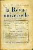 LA REVUE UNIVERSELLE TOME 11 N°14 - Princesse METTERNICH. Souvenirs : Compiègne, Fontainebleau, 1870. Léon DAUDET. Sylla et son destin (VI). Louis ...