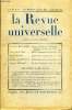 LA REVUE UNIVERSELLE TOME 15 N°15 - Stéphane MALLARMÉ. Lettres inédites à Théodore Aubanel (commentées par André thérive). Dora MELEGARI. Les Deux ...