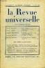 LA REVUE UNIVERSELLE TOME 33 N°1 - Marcel PROUST. Lettres inédites (avec une introduction de Léon-Pierre Quint). . .Lucien FABRE. Le Rire (fin)Léopold ...