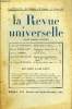 LA REVUE UNIVERSELLE TOME 36 N°21 - A.-Eugène KUHLMANN. L’État moral de l'Alsace.Robert D’HARCOURT. L'Éducation sentimentale de Goethe. I. Tristan ...