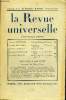 LA REVUE UNIVERSELLE TOME 43 N°18 - Georges BERNANOS. Le Temps d'Edouard Drumont.Jacques BAINVILLE. Napoléon. — L'Illusion d'Amiens. Charles DEMANGE. ...
